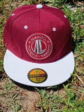 Alabama Maroon & White Fitted Back-